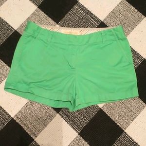 Mint green J Crew shorts for women